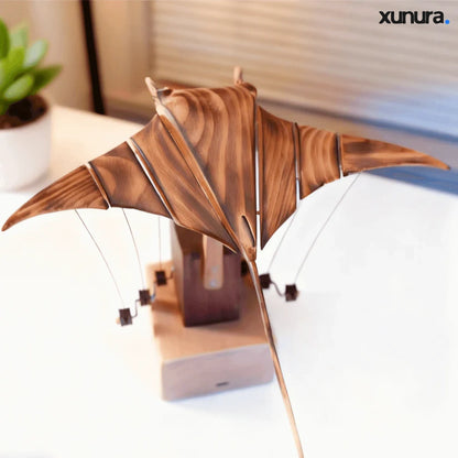 Xunura™ - Handcrafted Wooden Manta Ray Automaton