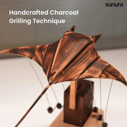 Xunura™ - Handcrafted Wooden Manta Ray Automaton
